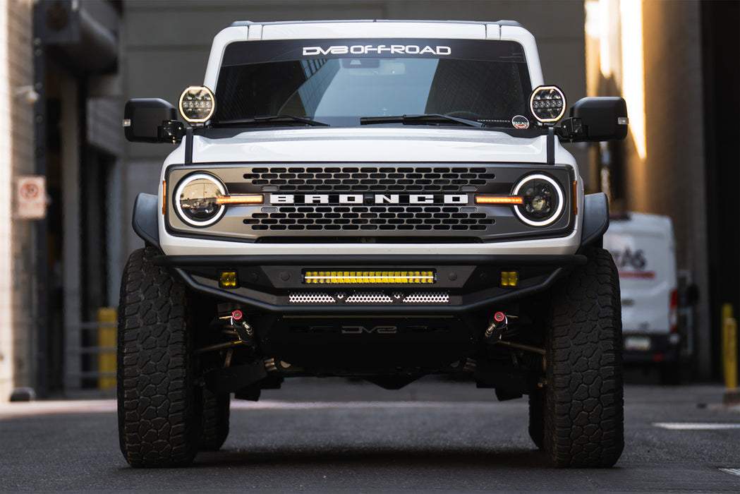 Daytime Running Lights on the Ford Bronco Black Headlights