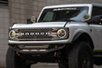 City scene with the Ford Bronco Black Headlights with daytime running lights
