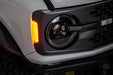 Ford Bronco Black Headlights, additional amber markers.