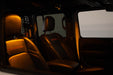 Elite White/Amber Push Button Dome Light turned on inside Jeep Rubicon