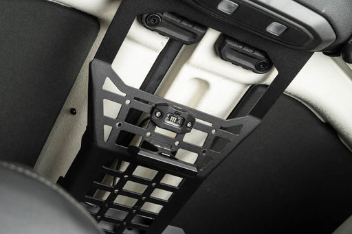 Elite White Push Button Dome Light mounted to interior console molle panel