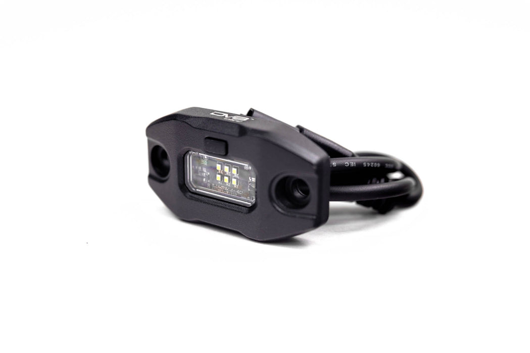 Elite White Push Button Dome Light with easy bolt-on attachment by DV8 Offroad