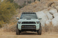Front view of Baja Designs Linkable Lightbar Mount for DV8 Roof Rack Light Option installed on vehicle roof rack
