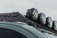 Installed Baja Designs Linkable Lightbar Mount for DV8 Roof Rack Light Option view from passenger side