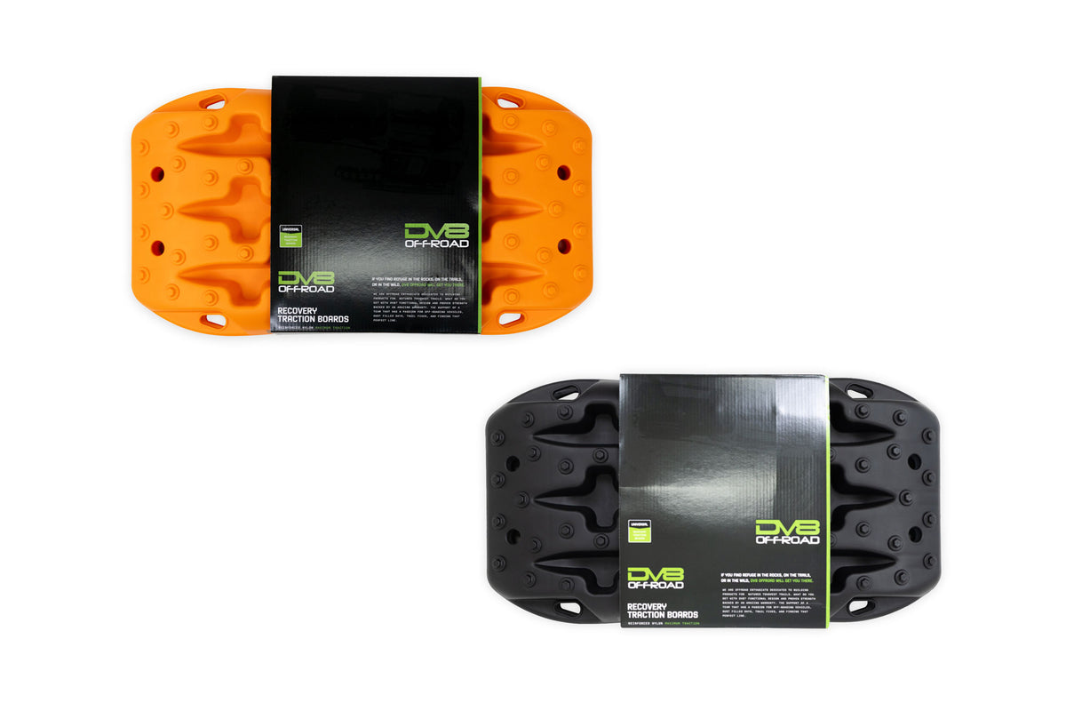 DV8 Xtract Off-Road Mini Traction Boards Pair | Black or Orange