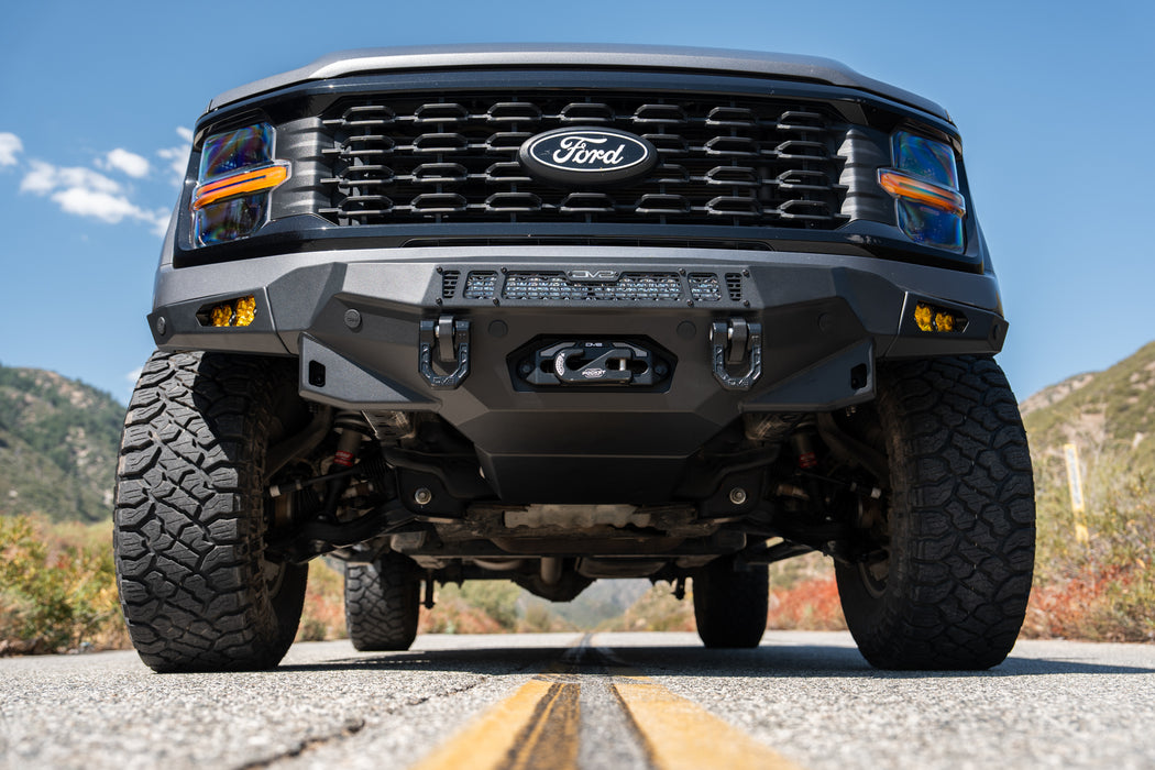 The 2024+ Ford F-150 Spec Series Front Bumper is winch compatible.