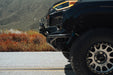 Side profile view of 2023+ Chevy Colorado Tube Front Bumper installed with push bar on Colorado Trail Boss