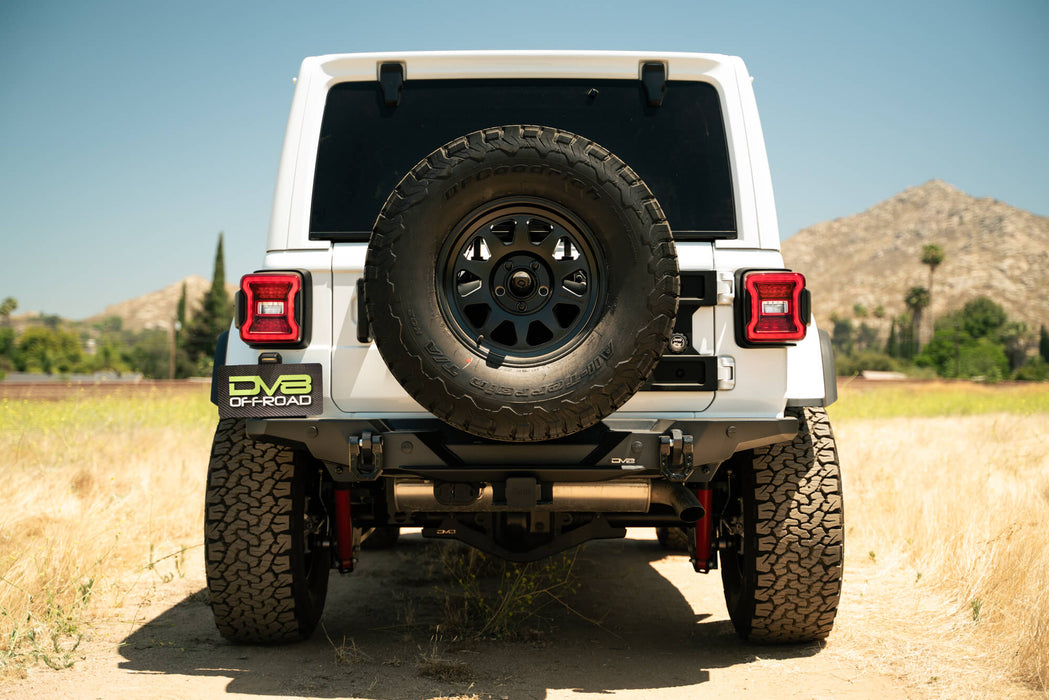 Rear Profile of the FS-15 Series Rear Bumper for the 2018-2024 Jeep Wrangler JL