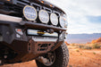 Front view of Ford Bronco Raptor with Tube Front Bumper in a desert setting