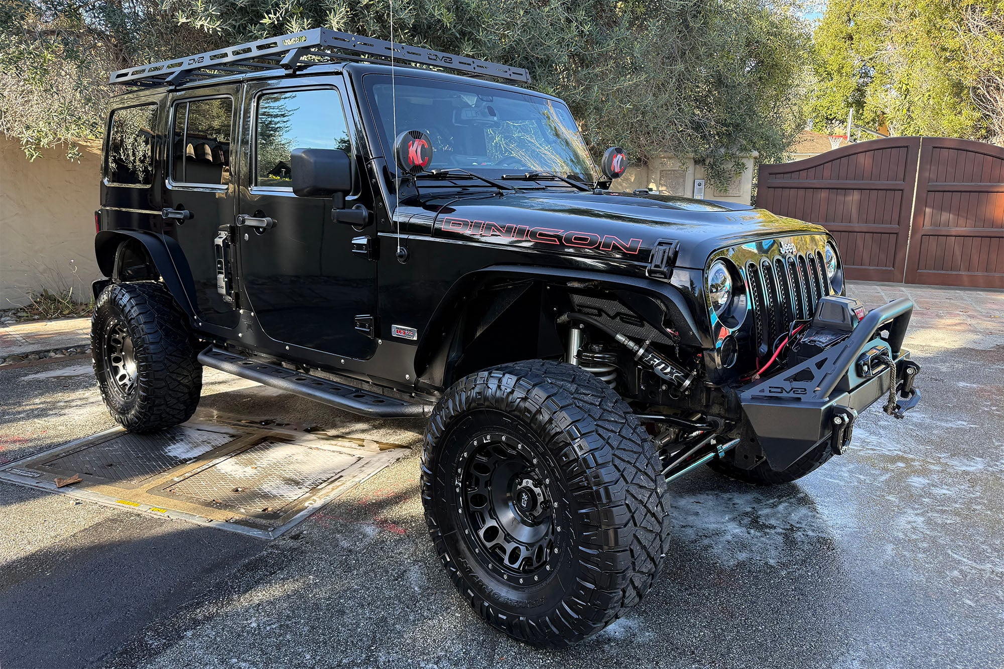 Jeep Wrangler JK Front Inner Fenders with Optional Rock Lights