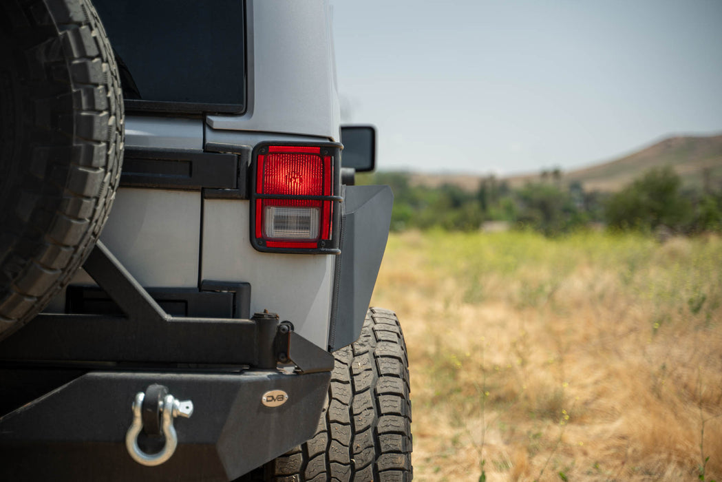 Rear Profile of the slim Armor Fender Flares for the 2007-2018 Jeep Wrangler JK