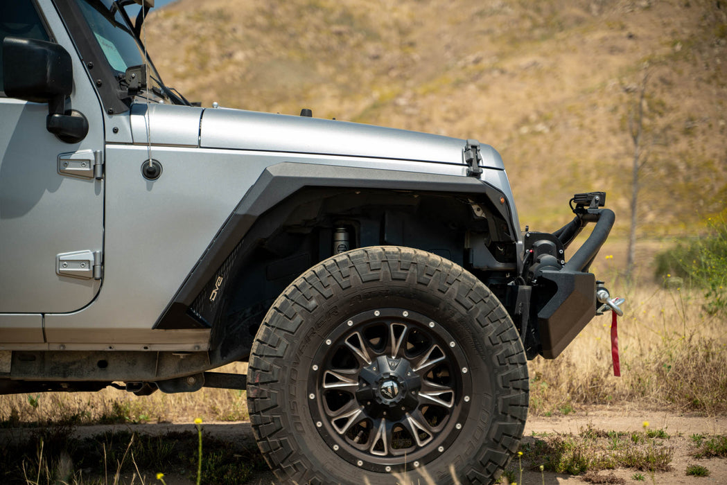 Side Profile of the Armor Fender Flares for the 2007-2018 Jeep Wrangler JK