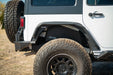 Jeep Wrangler JK Rear Inner Fenders installed on white wrangler.