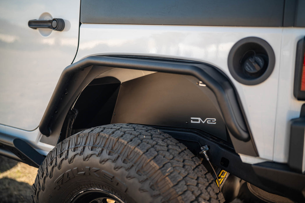 Jeep Wrangler JK Rear Inner Fenders installed on lifted Jeep