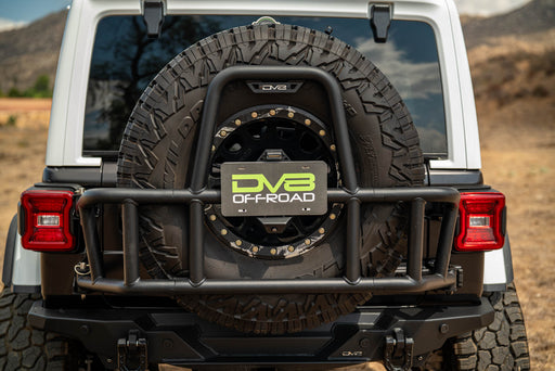 Jeep with DV8 Offroad 2018-2025 Jeep Wrangler JL Body Mounted Tire Carrier