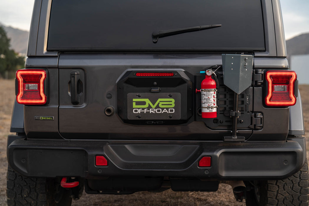 Tailgate Vent Plate / Spare Tire Cover Filler For Jeep Wrangler JL (2018-2024) – Black Aluminum
