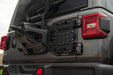 Jeep Wrangler JL Tailgate Reinforcement Molle Panel Installed with tire carrier