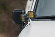 2024+ Toyota Land Cruiser Ditch Light Brackets shown installed with off road lights