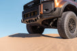 250 Series Land Cruiser with Spec Series Front Bumper on a sand dune with a clear blue sky