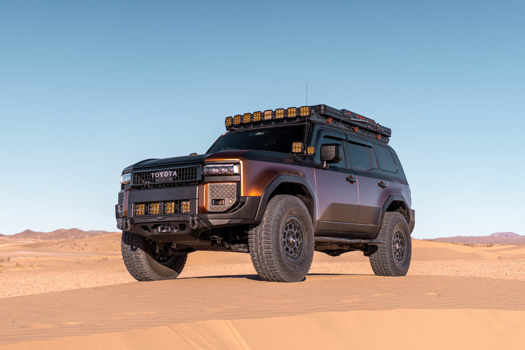 250 Series Land Cruiser with Spec Series Front Bumper on the dunes