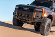 250 Series Land Cruiser with Spec Series Front Bumper on sand dunes with clear blue sky