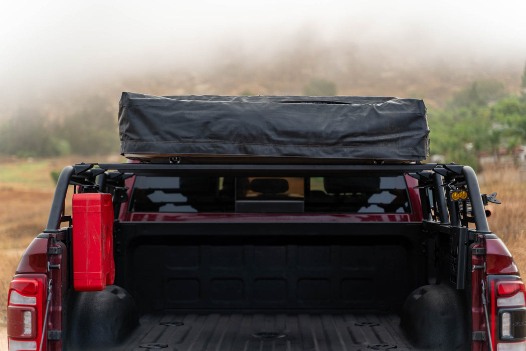 tent for a full size bed DV8 Offroad RRUN-03 MTO Series Full-Size Truck Bed Rack