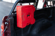 Gas can mounted on Universal MTO Series Full-Size Truck Bed Rack