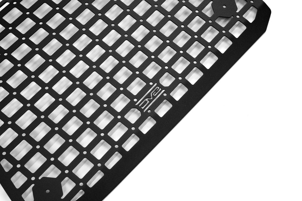 Detail view of 2024+ Toyota Land Cruiser & Lexus GX 550 Exterior Window Molle Panels mounting grid pattern