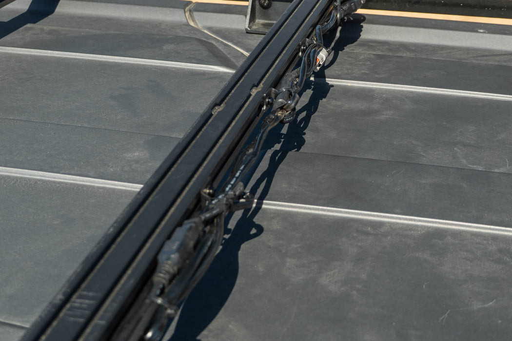 Roof rack wiring held in place with DV8 Zip Tie Tabs 