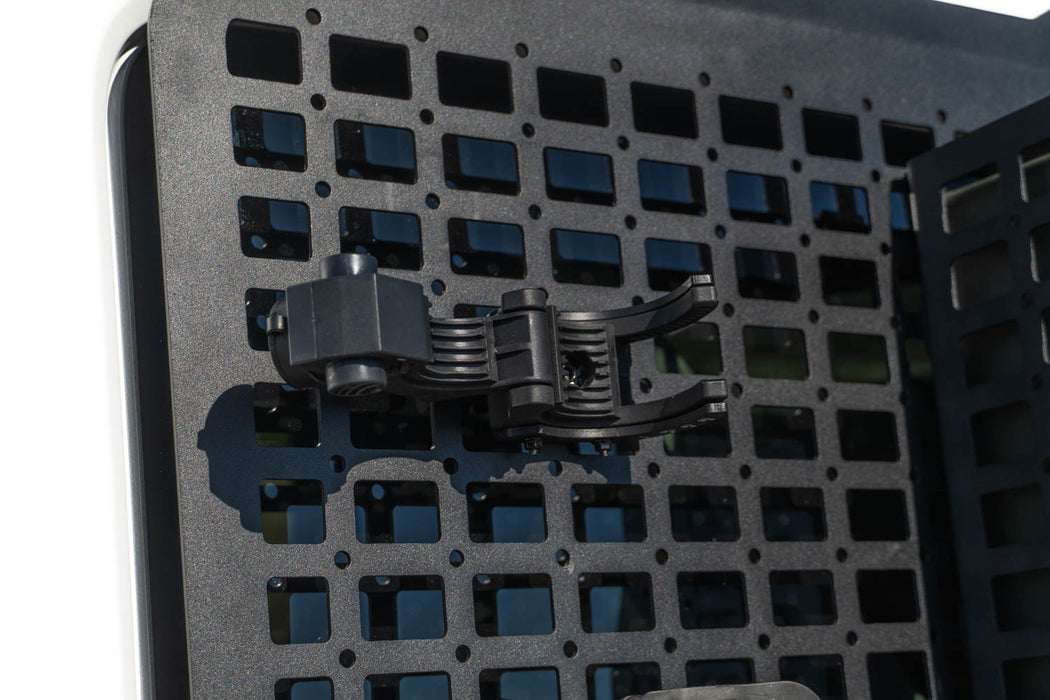Installed Universal Locking Tool Clamp in open position