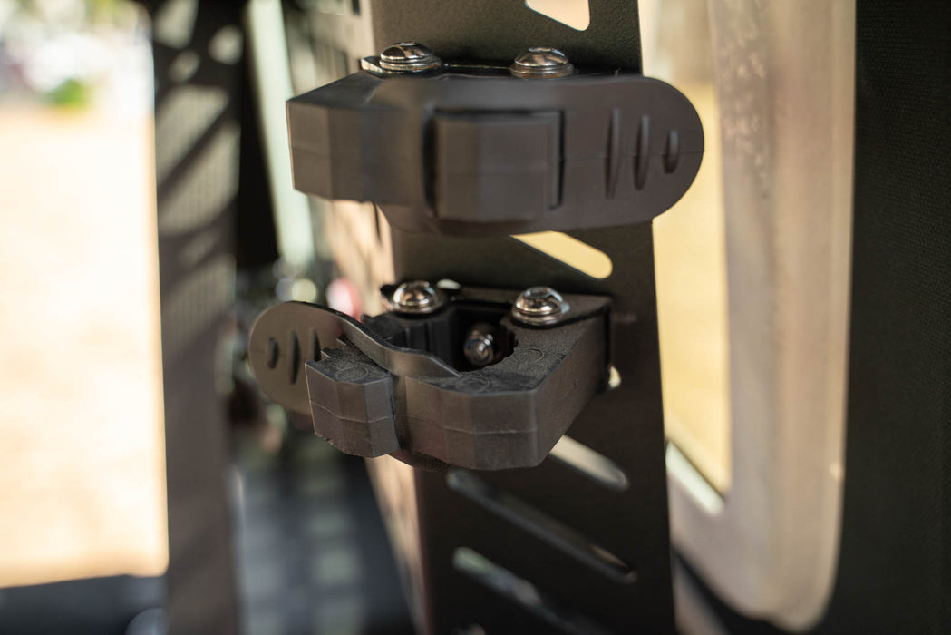 DV8 Offroad Universal Quick Release Tool Mounts (Pair) - Steel & Rubber Clamps For M6-M10 Holes