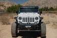 Jeep exploring the desert trails with DV8 Xtract 9.5k Synthetic Rope Winch installed