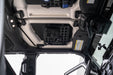 Jeep Wrangler JL Roof Mounts with 15” x 12” Molle Panel installed with bag and glasses mounted