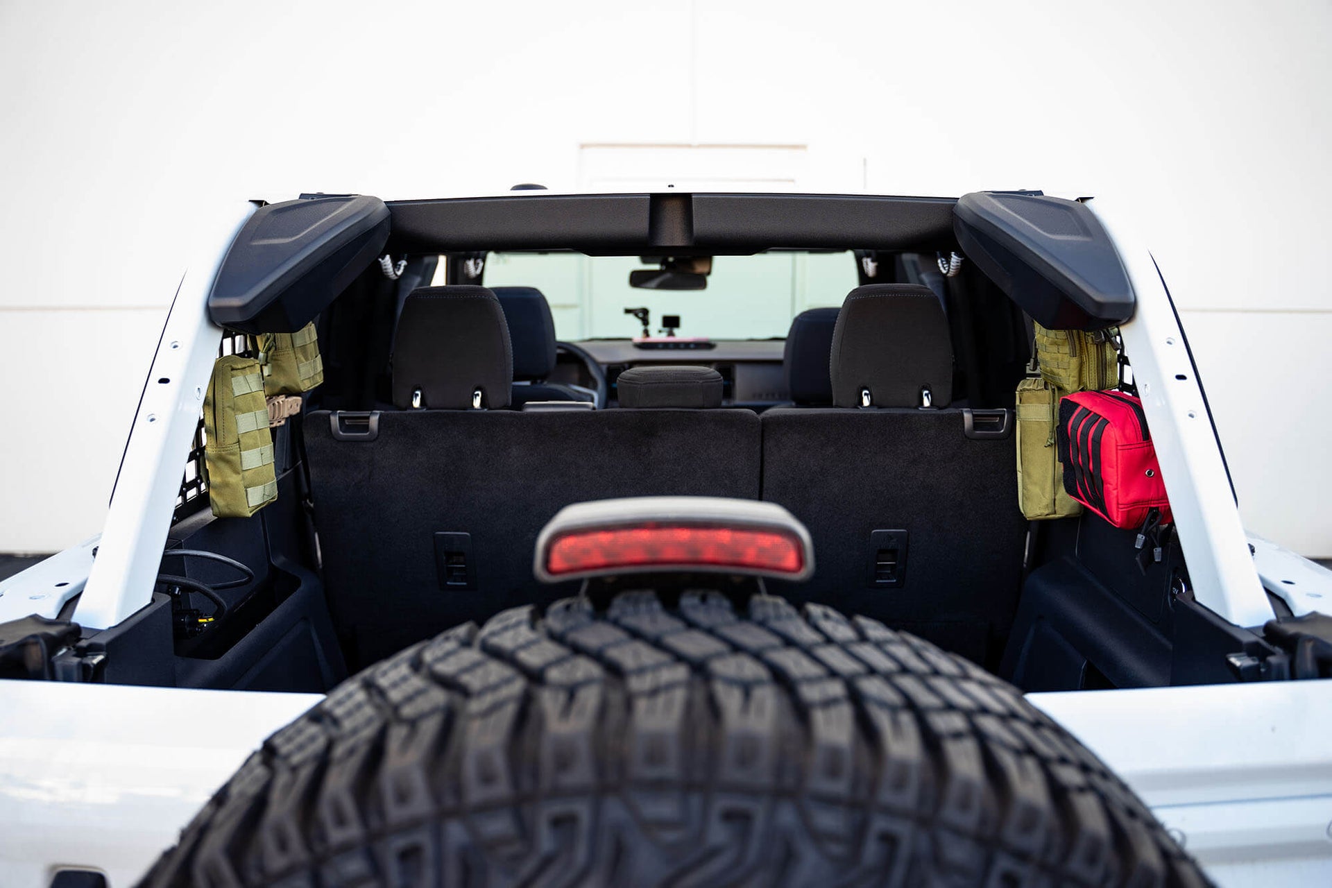 Bronco Rear Window Molle Panels with Gear