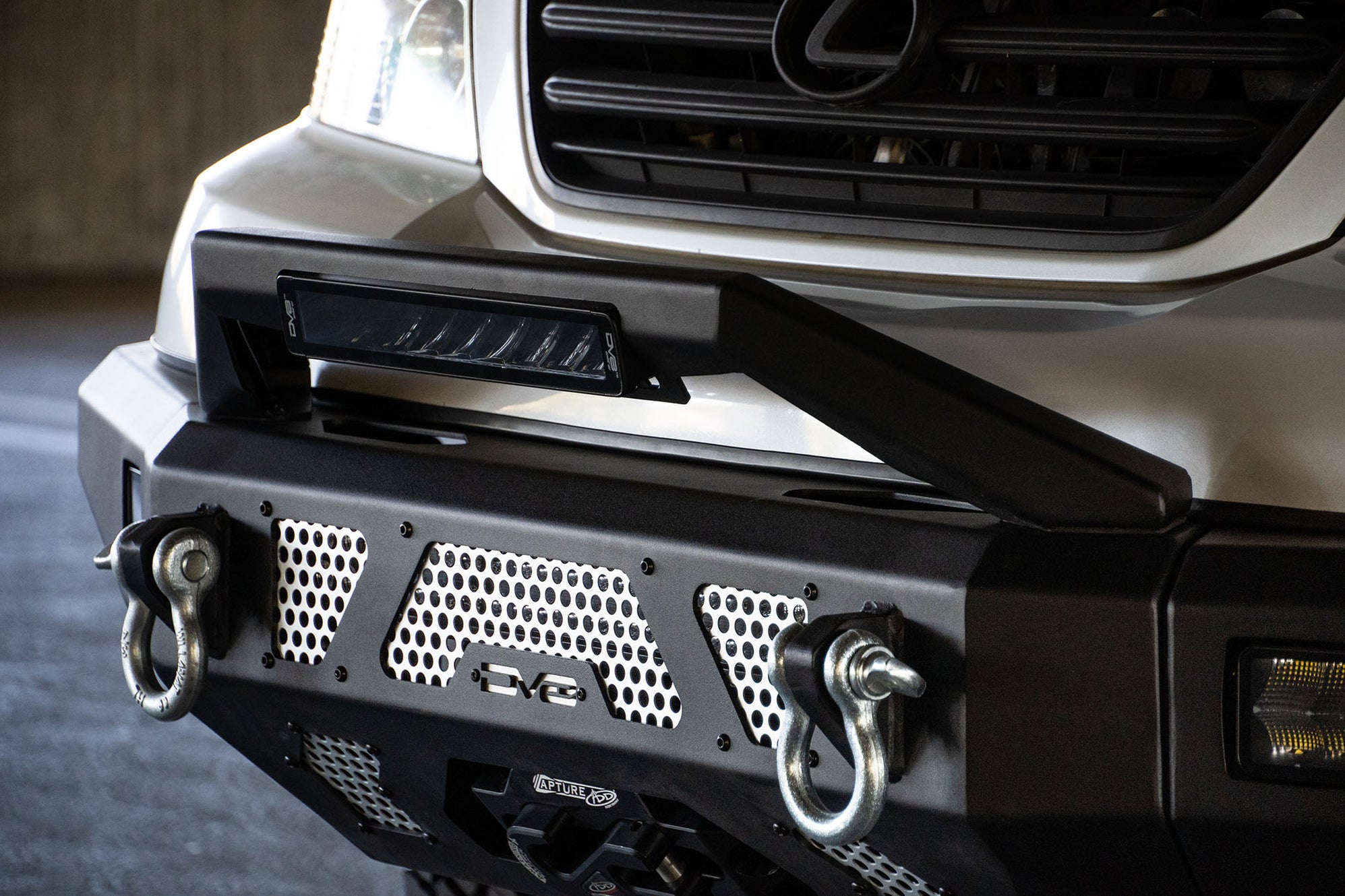 Modular BullBar with LED Light Bar Mount DV8 Offroad