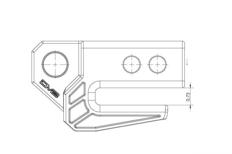 DV8 Xtract 2" Hitch Skid Plate