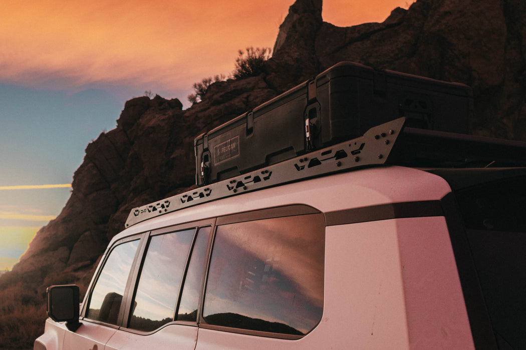 Roof Rack for the 250 Series Toyota Land Cruiser & Lexus GX 550 in a desert landscape at sunset