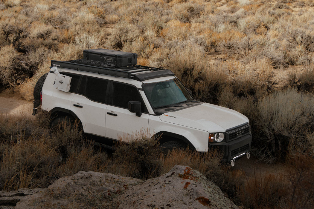 Roof Rack for the 250 Series Toyota Land Cruiser & Lexus GX 550 in a desert landscape