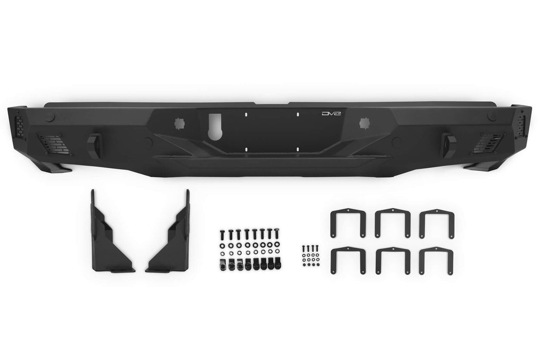 The Tundra Off-Road Bumper and all mounting hardware against a solid white background.