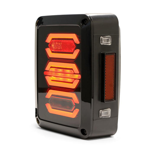 2007-18 Jeep JK LED Tail Lights | Horizontal Style-DV8 Offroad