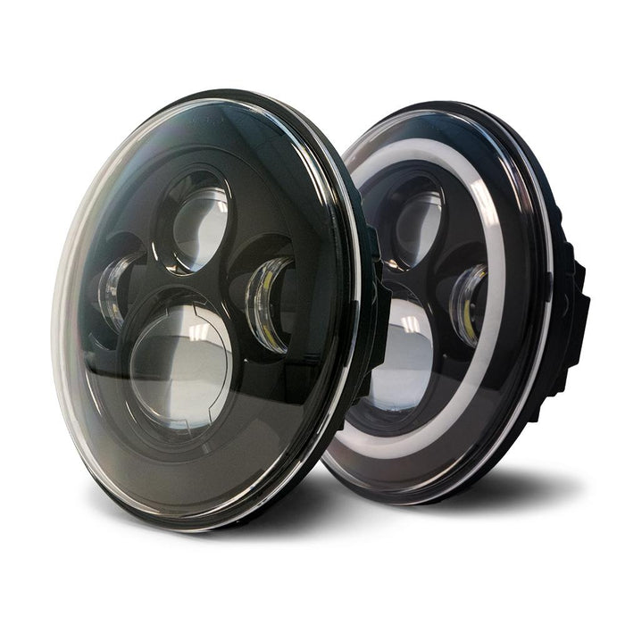 2007-18 Jeep JK Projector LED Headlights | with Halo-DV8 Offroad