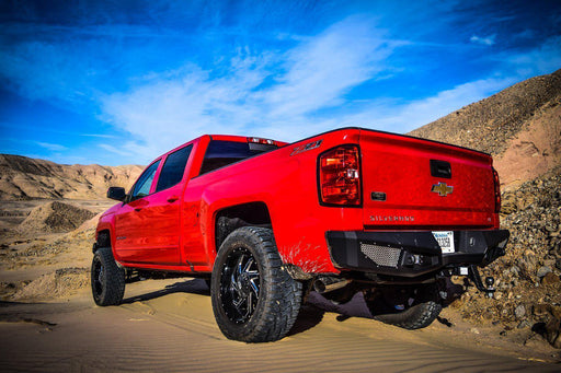 2014-18 Chevy Silverado 1500 Steel Rear Bumper-DV8 Offroad