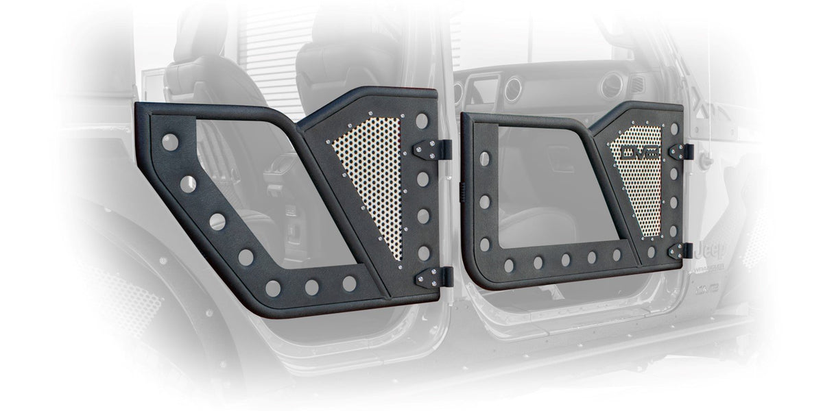 Jeep Wrangler JL & Gladiator JT Front Rock Doors | DV8 Offroad