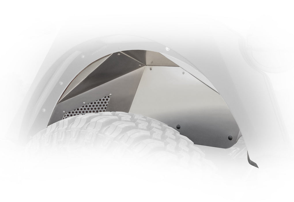 DV8 Offroad INFEND-03RB - 2018+ Jeep Wrangler JL Rear Inner Fenders - Black