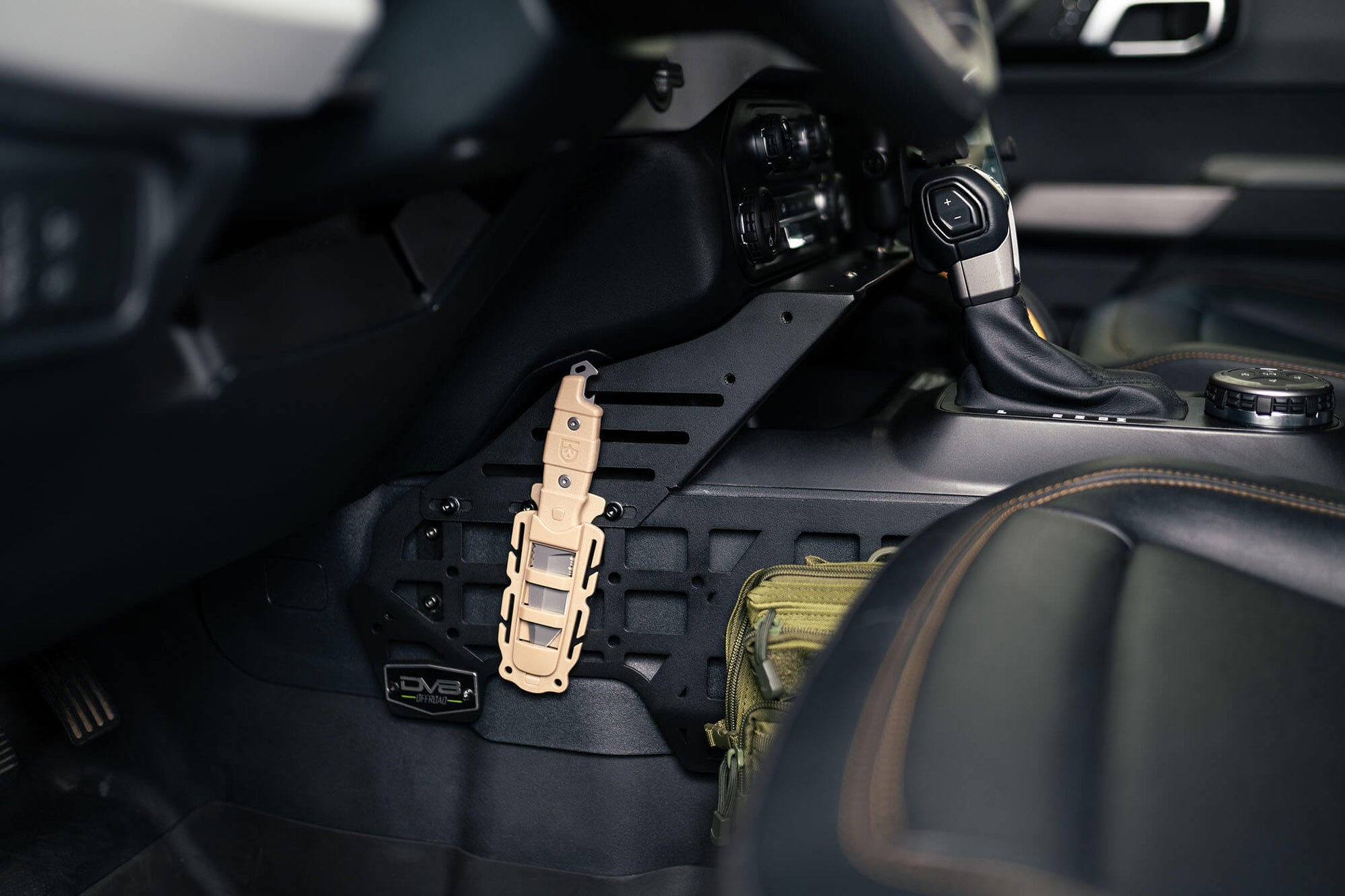 6th Gen Bronco Center Console Molle Panels & Digital Device Bridge