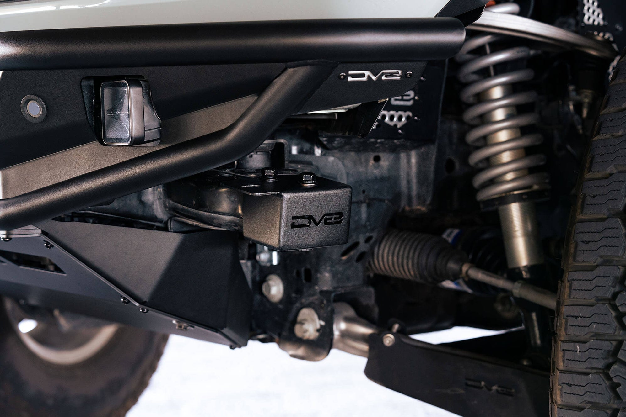 6th Gen Bronco Crash Bar Caps with Accessory Mount DV8 Offroad
