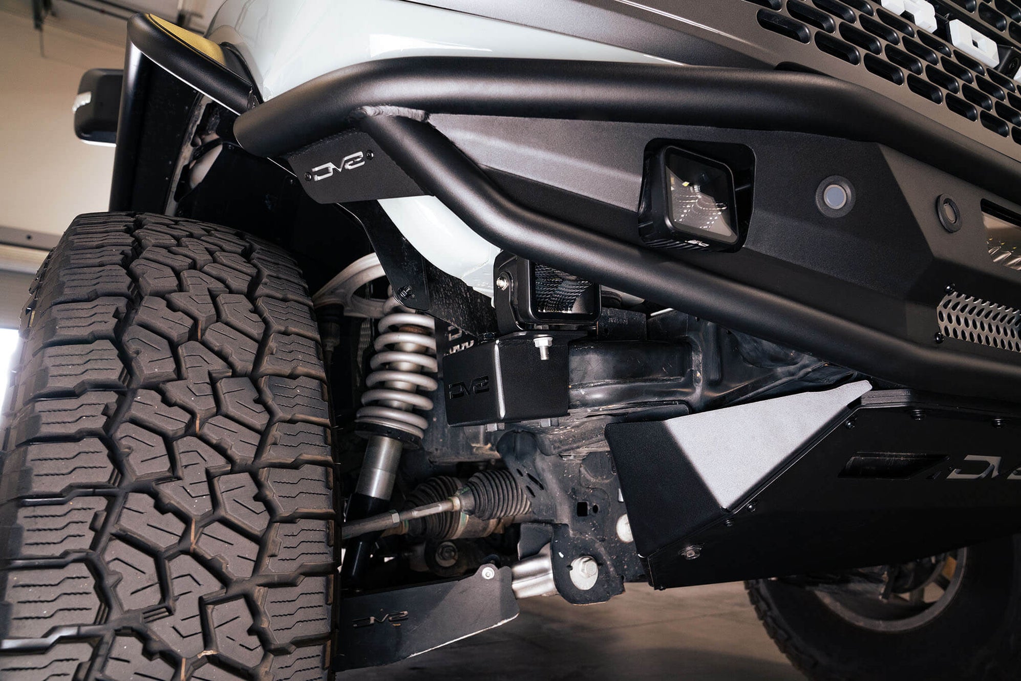 6th Gen Bronco Crash Bar Caps with Accessory Mount DV8 Offroad