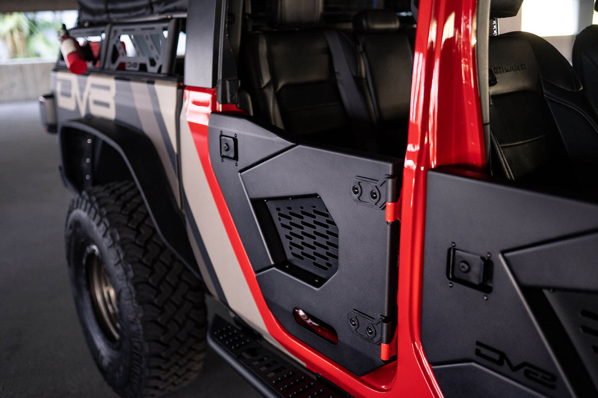 Jeep JL & JT Rear Half Doors | DV8 Offroad