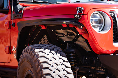 Jeep Wrangler JL & Gladiator JT Front Inner Fenders | Black or Raw