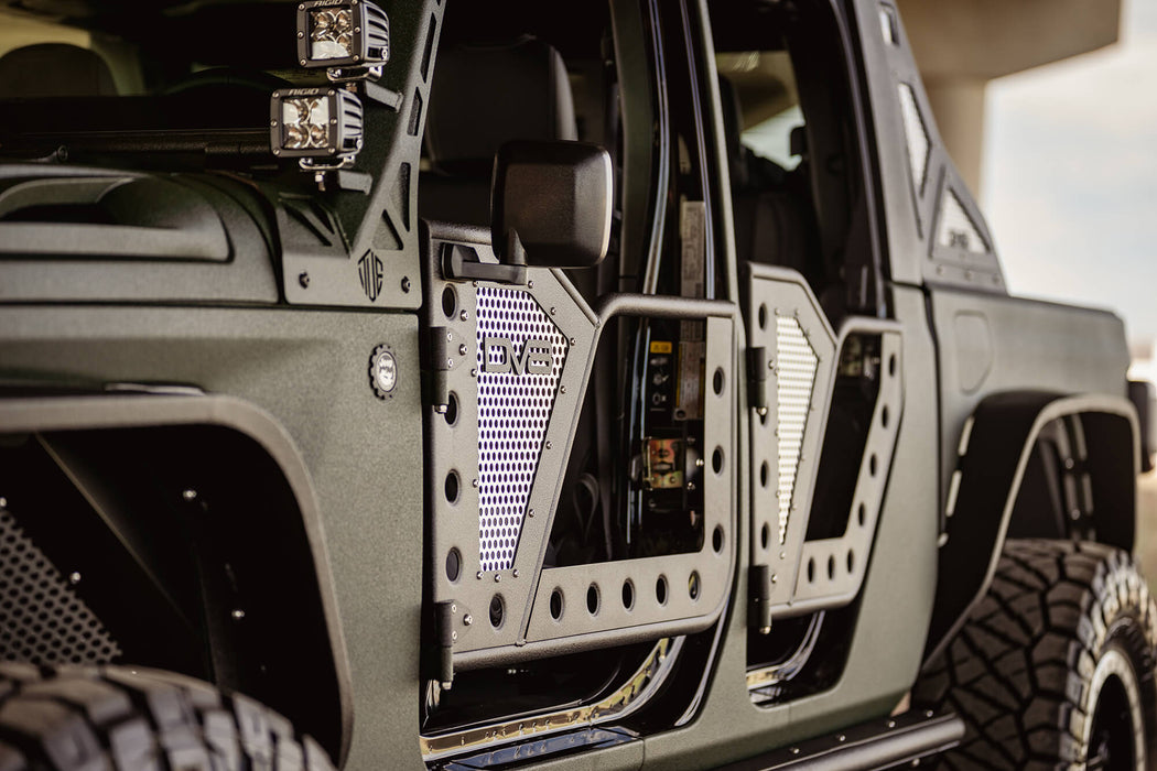 Jeep Wrangler JL & Gladiator JT Rear Rock Doors | DV8 Offroad